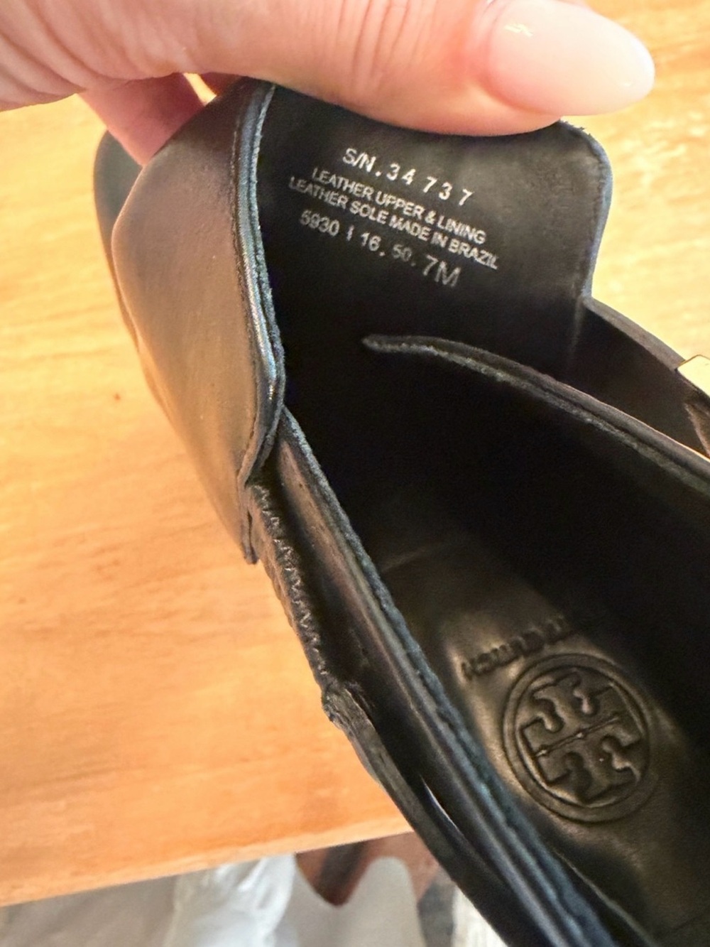 Tory Burch Womens 7 Black Leather Logo Ankle Booties Silver Hardware - Picture 10 of 10